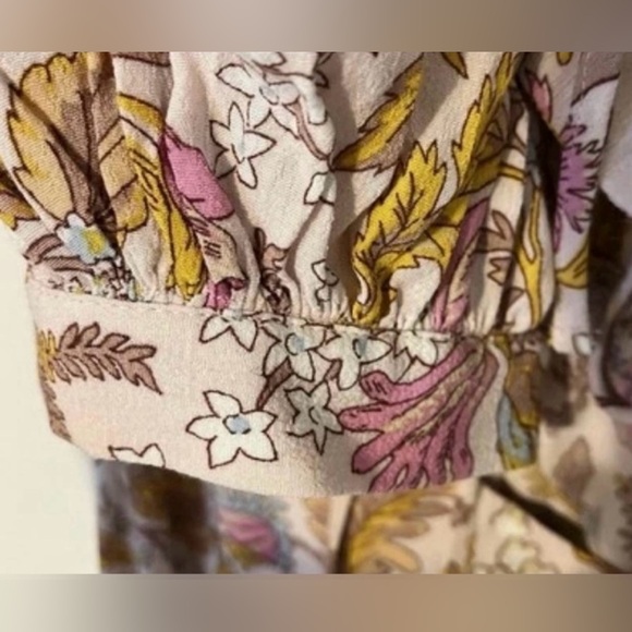 🌸NWT Topshop Summer Floral Keyhole Midi Dress Size 4P Sku#91 - Picture 3 of 6